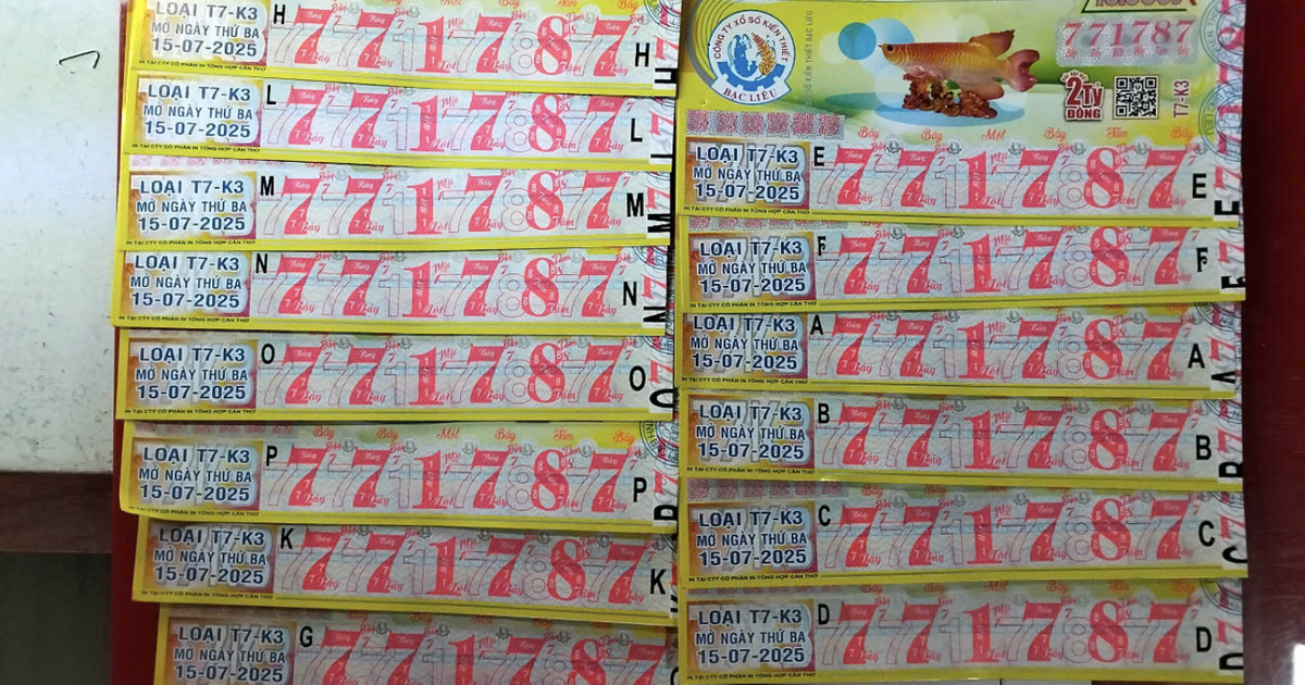 Xổ số miền Nam 15.7: Đại l&yacute; ở TP.HCM, Cần Thơ đổi thưởng 28 tờ tr&uacute;ng giải