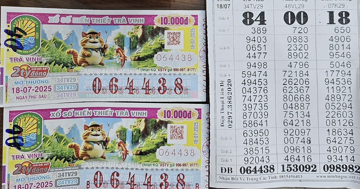 Xổ số miền Nam 18.7: Lộ diện kh&aacute;ch tr&uacute;ng độc đắc 4 tỉ ở An Giang