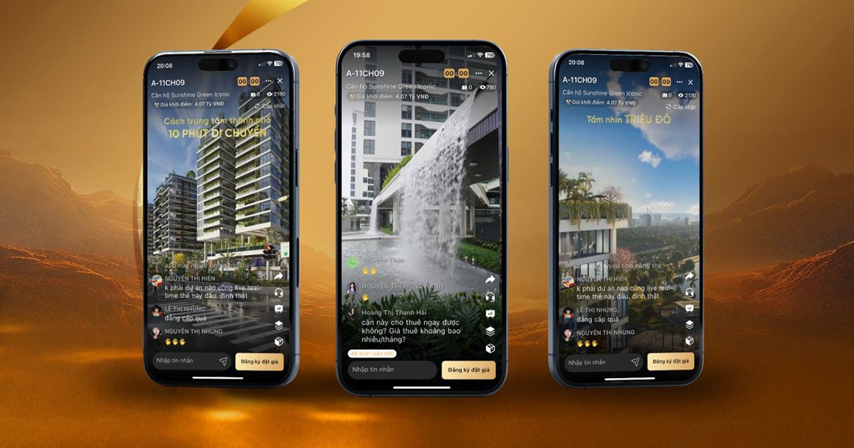 Sunshine Group livestream BĐS, giảm 1 tỉ đồng cho khách hàng, trích 500 triệu đồng/phiên thiện nguyện
