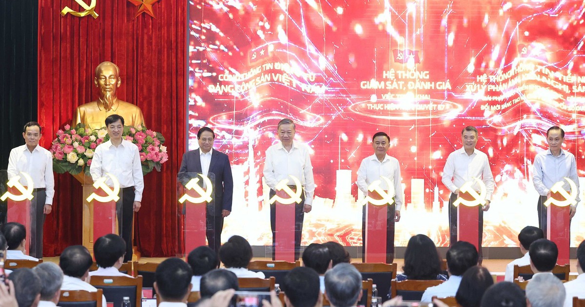 Tổng Bí thư dự lễ ra mắt 3 nền tảng số triển khai Nghị quyết 57