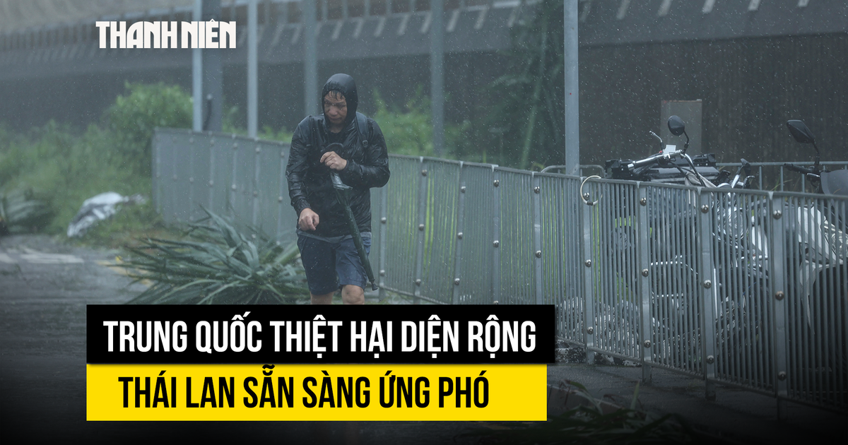 Bão Wipha gây thiệt hại ở Trung Quốc, Thái Lan lập ‘phòng tác chiến’