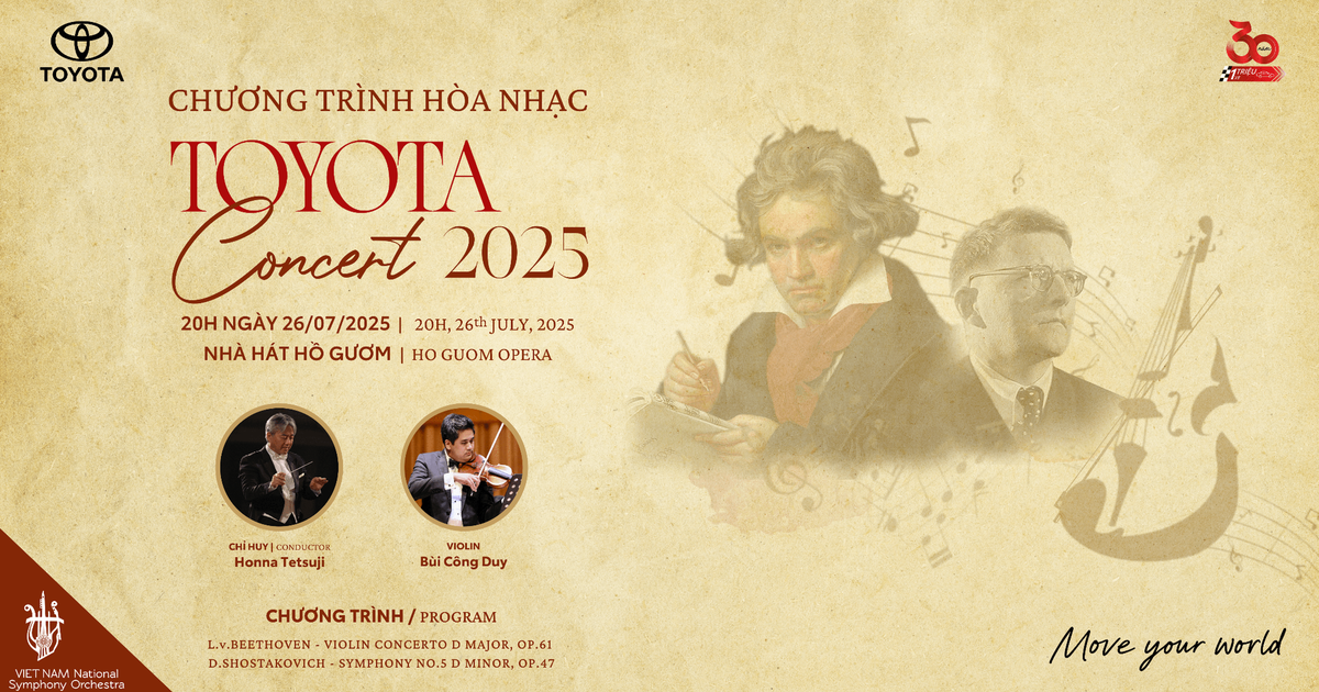 Hòa nhạc Toyota 2025: Nơi cảm xúc thăng hoa cùng âm nhạc cổ điển