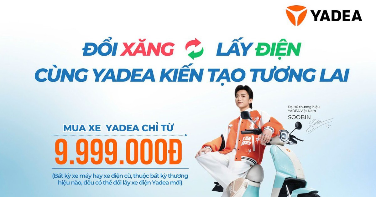 Yadea hỗ trợ chuyển đổi phương tiện xanh, đồng hành kiến tạo tương lai bền vững