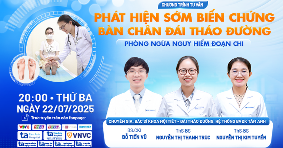 Phát hiện sớm biến chứng bàn chân đái tháo đường, phòng ngừa nguy hiểm đoạn chi Phát hiện sớm biến chứng bàn chân đái tháo đường, phòng ngừa nguy hiểm đoạn chi