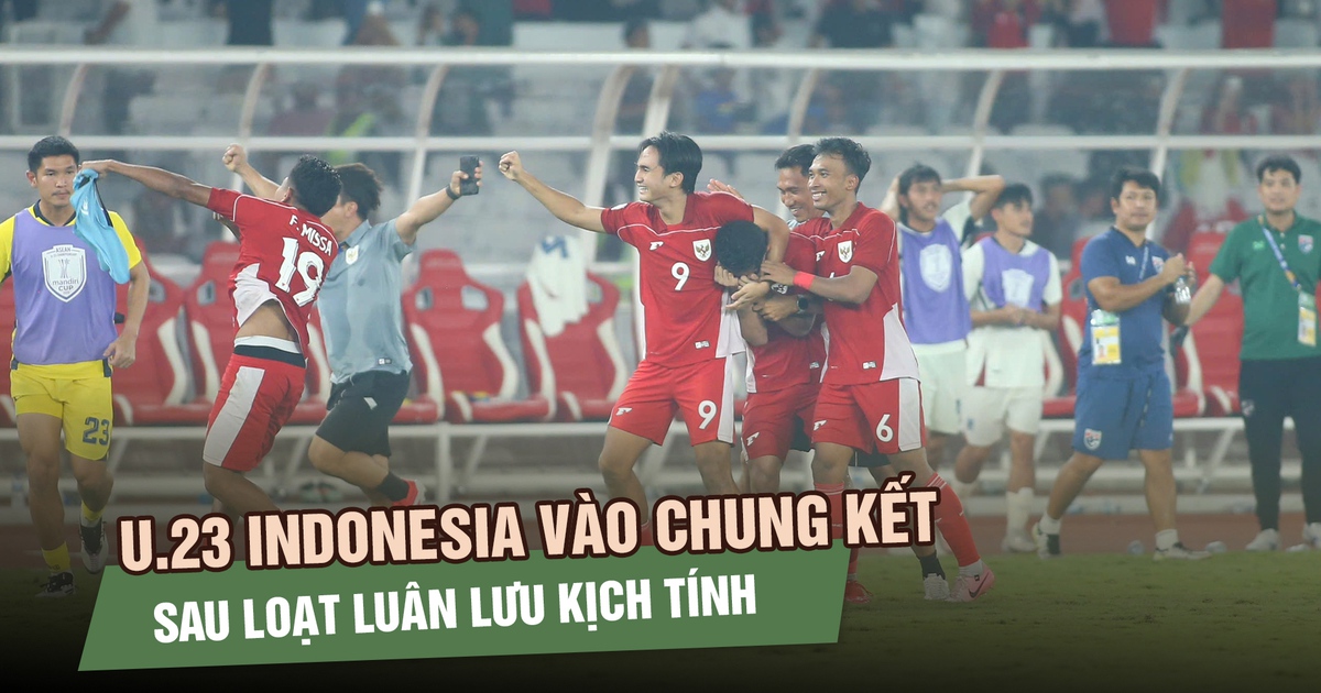SVĐ Gelora Bung Karno vỡ òa với chiến thắng siêu kịch tính của đội chủ nhà U.23 Indonesia