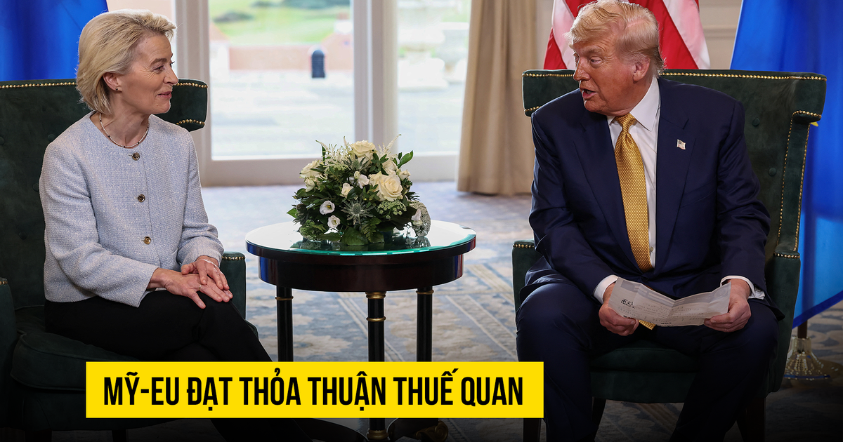 Ông Trump nói Mỹ – châu Âu đạt thỏa thuận ‘lớn nhất’, tránh được chiến tranh thương mại