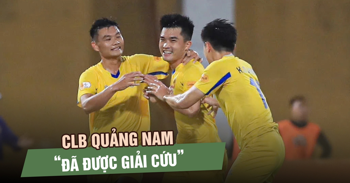 Đã có doanh nghiệp ‘giải cứu’ CLB Quảng Nam với hơn 100 tỉ đồng Đã có doanh nghiệp ‘giải cứu’ CLB Quảng Nam với hơn 100 tỉ đồng