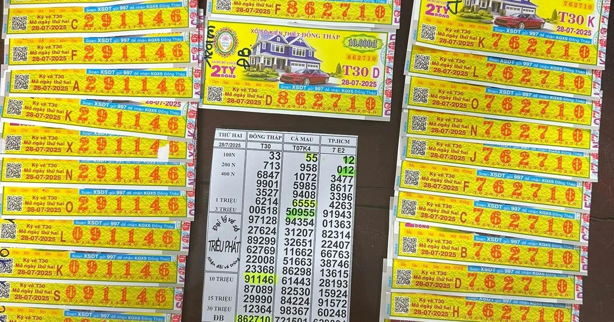 Xổ số miền Nam ng&agrave;y 28 th&aacute;ng 7: Đại l&yacute; đổi h&agrave;ng loạt tờ tr&uacute;ng số