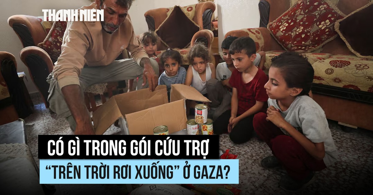 Có gì trong gói cứu trợ ‘trên trời rơi xuống’ ở Gaza