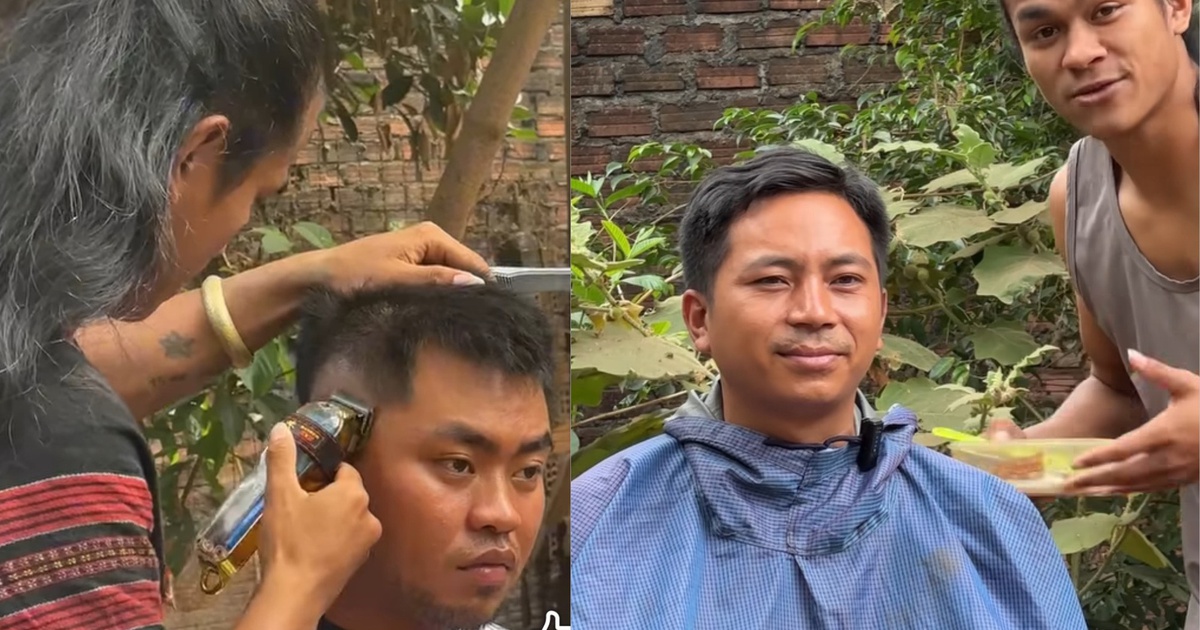 Tiệm cắt tóc 'nghèo nhất Việt Nam' của chàng trai Jrai