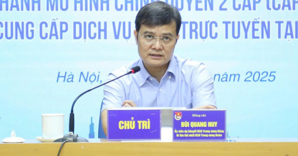 Anh Bùi Quang Huy: 'Đây là công việc rất quan trọng, phải triển khai ngay'