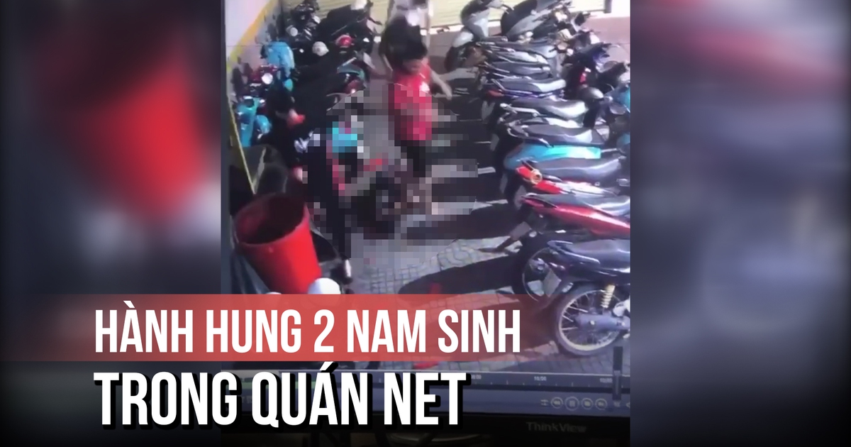 Xôn xao clip 2 nam sinh bị đánh dã man trong quán net