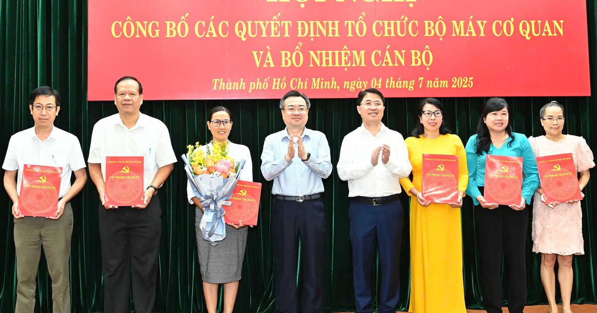 Thành ủy TP.HCM kiện toàn nhân sự cấp phòng cơ quan tham mưu