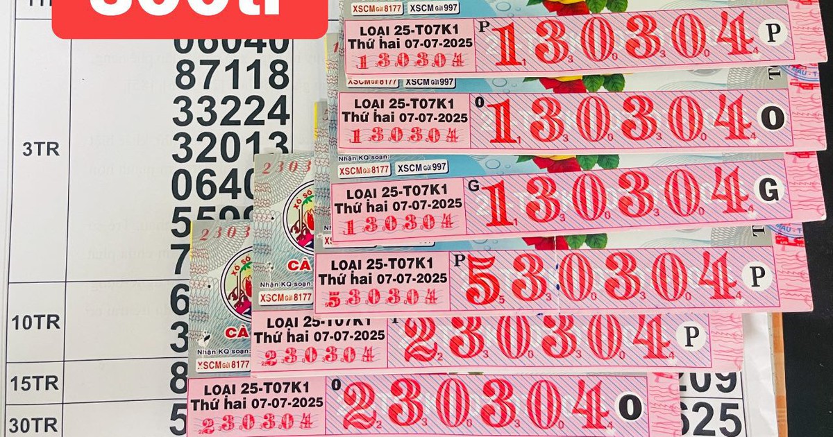 Xổ số miền Nam 8.7: Anh xe &ocirc;m tr&uacute;ng số, mừng rỡ lấy tiền trả nợ