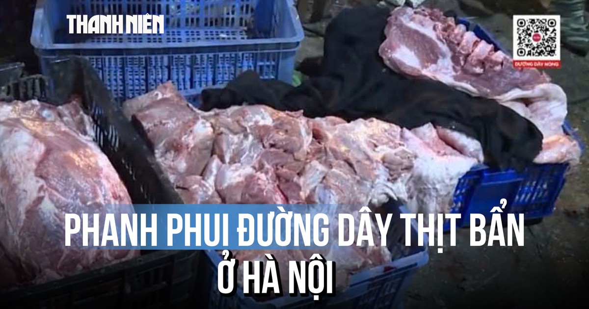 Thịt lợn bẩn len lỏi quán cơm qua đường thôn, lối nhỏ ở Hà Nội