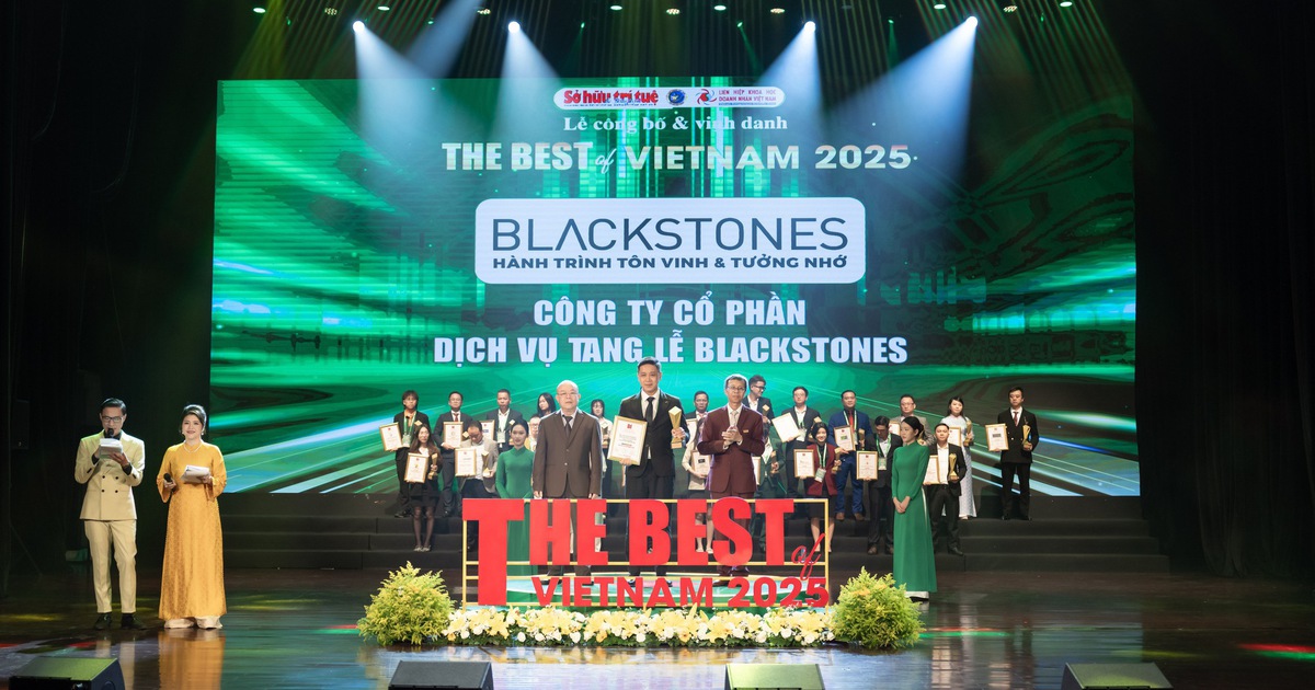 Blackstones đạt Top 5 thương hiệu tốt nhất Việt Nam 2025: Khi sự tử tế dẫn lối
