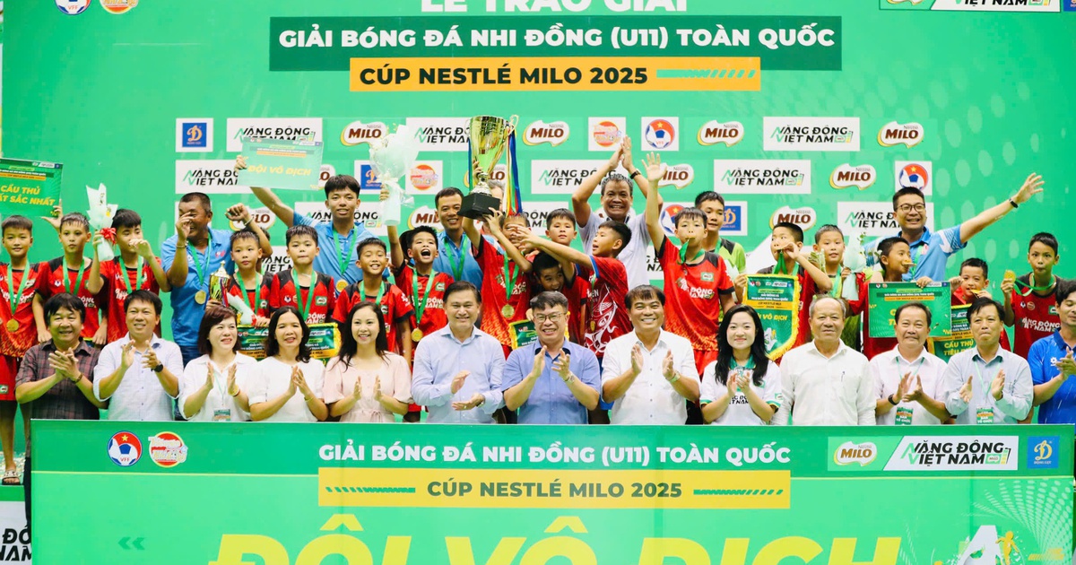 U.11 Hưng Yên thắng Bắc Ninh 1-0: Vô địch giải bóng đá nhi đồng toàn quốc  2025