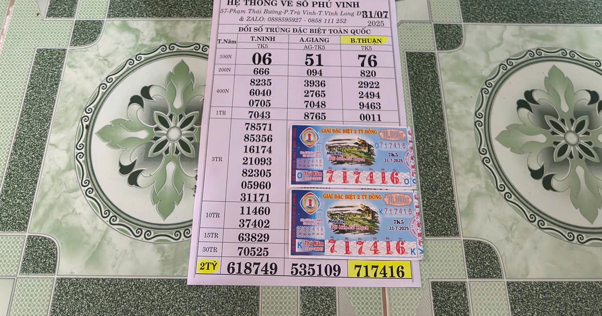 Xổ số miền Nam ng&agrave;y 31 th&aacute;ng 7: Kh&aacute;ch tr&uacute;ng độc đắc 4 tỉ, gửi tiết kiệm