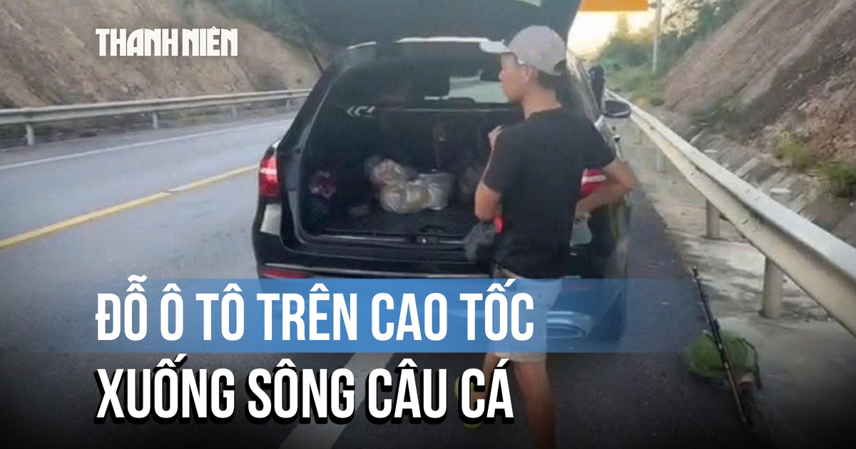 Cái kết vụ dừng xe trên cao tốc để... xuống sông câu cá