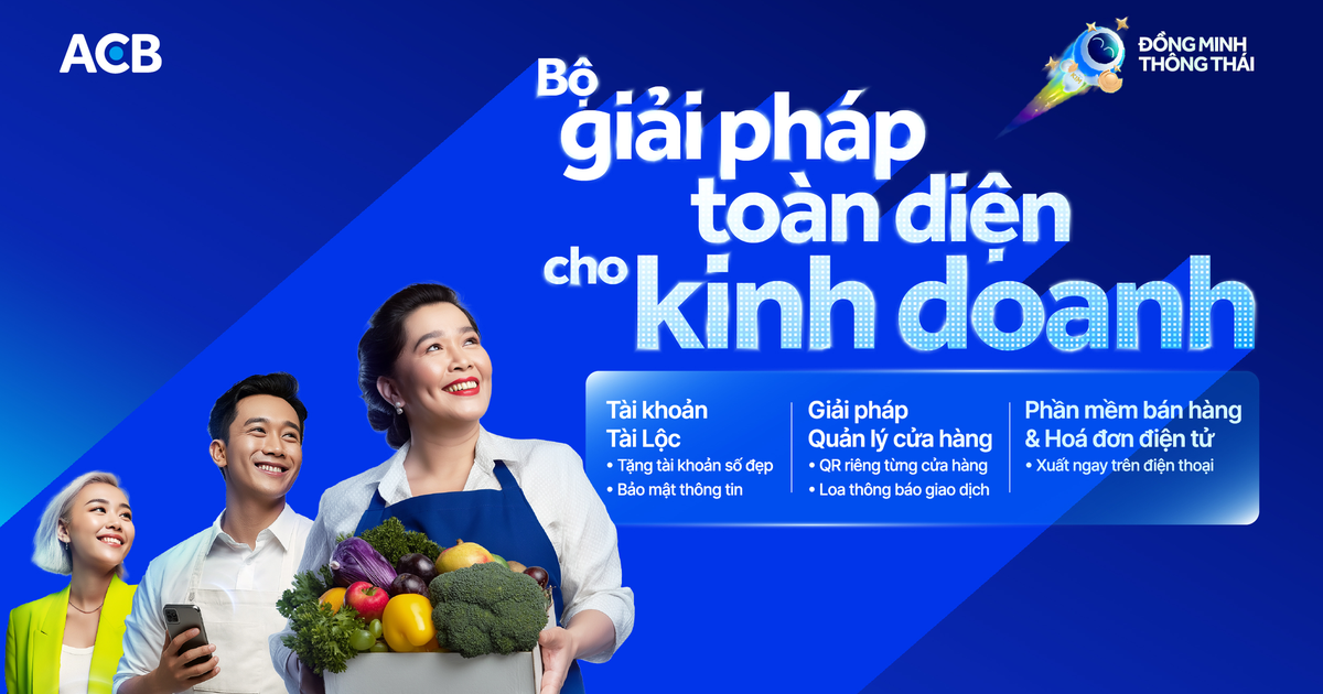 ACB: Giải pháp số hóa toàn diện cho hộ kinh doanh thích ứng giai đoạn mới