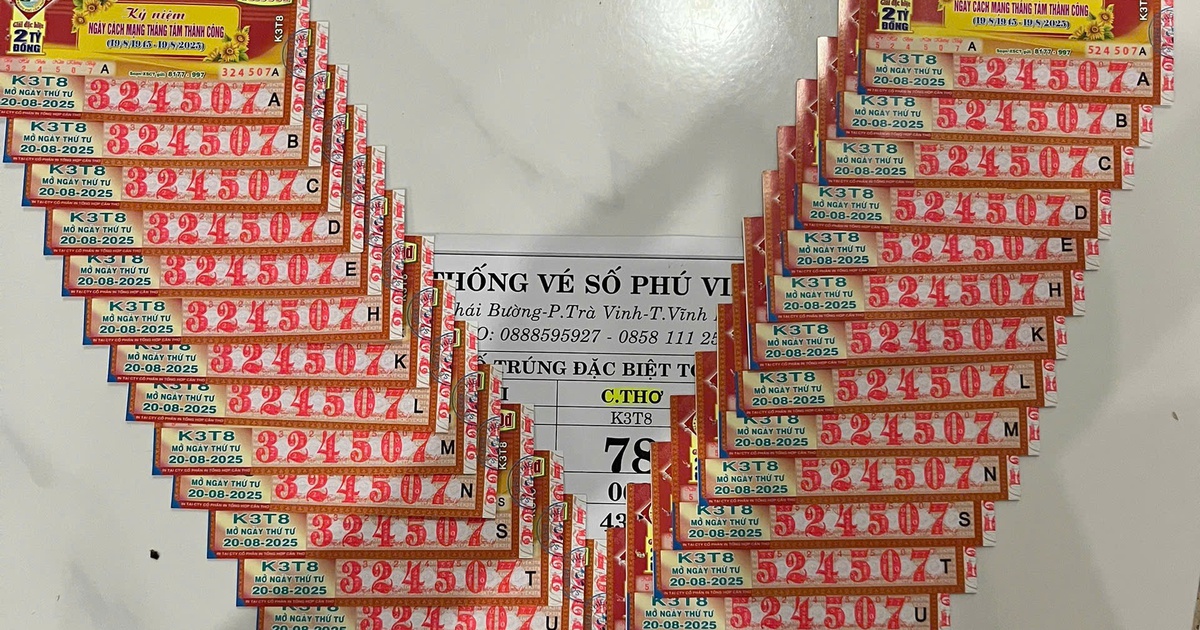 Xổ số miền Nam ng&agrave;y 20 th&aacute;ng 8: Đại l&yacute; đổi thưởng 28 tờ tr&uacute;ng số