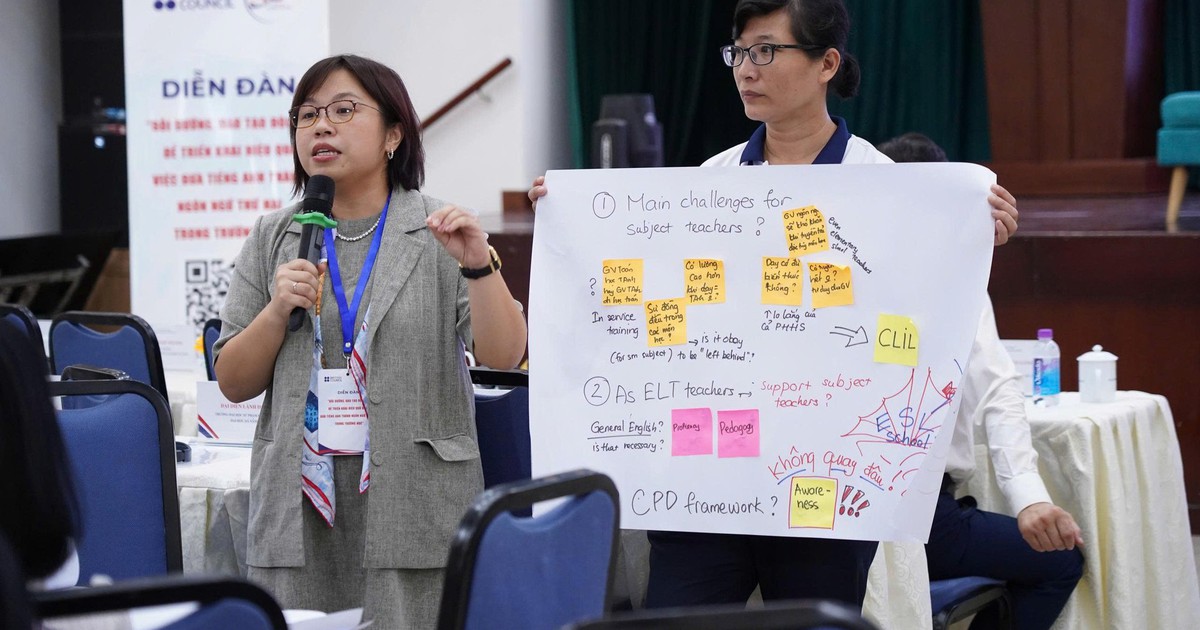 Bồi dưỡng đội ngũ giáo viên, đưa tiếng Anh thành ngôn ngữ thứ 2 trong trường học