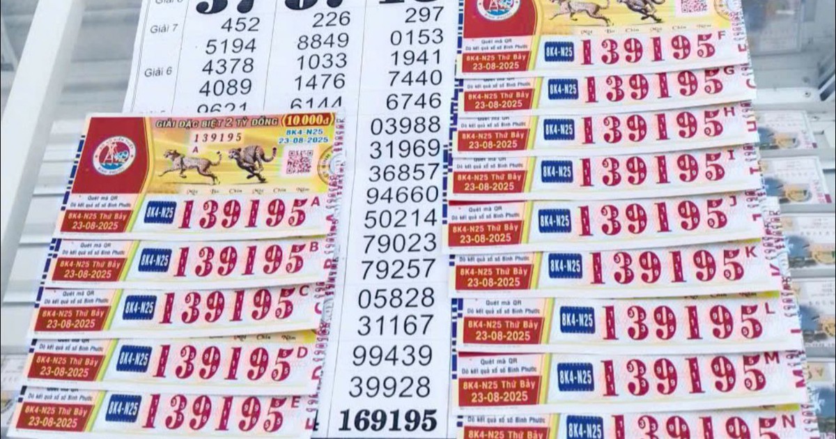 Xổ số miền Nam ng&agrave;y 23 th&aacute;ng 8: &Ocirc;m v&eacute; ế, tr&uacute;ng 14 tờ đ&agrave;i B&igrave;nh Phước