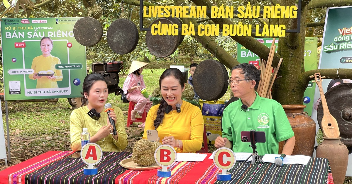 Đằng sau phi&ecirc;n livestream đặc biệt: 60 tấn sầu ri&ecirc;ng được chốt ngay tại vườn