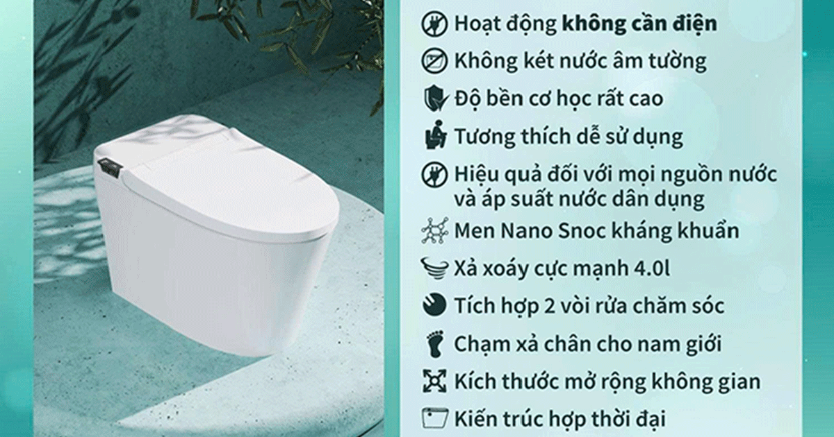 NEO JET - giải pháp bồn cầu tối giản cho phòng tắm nhỏ