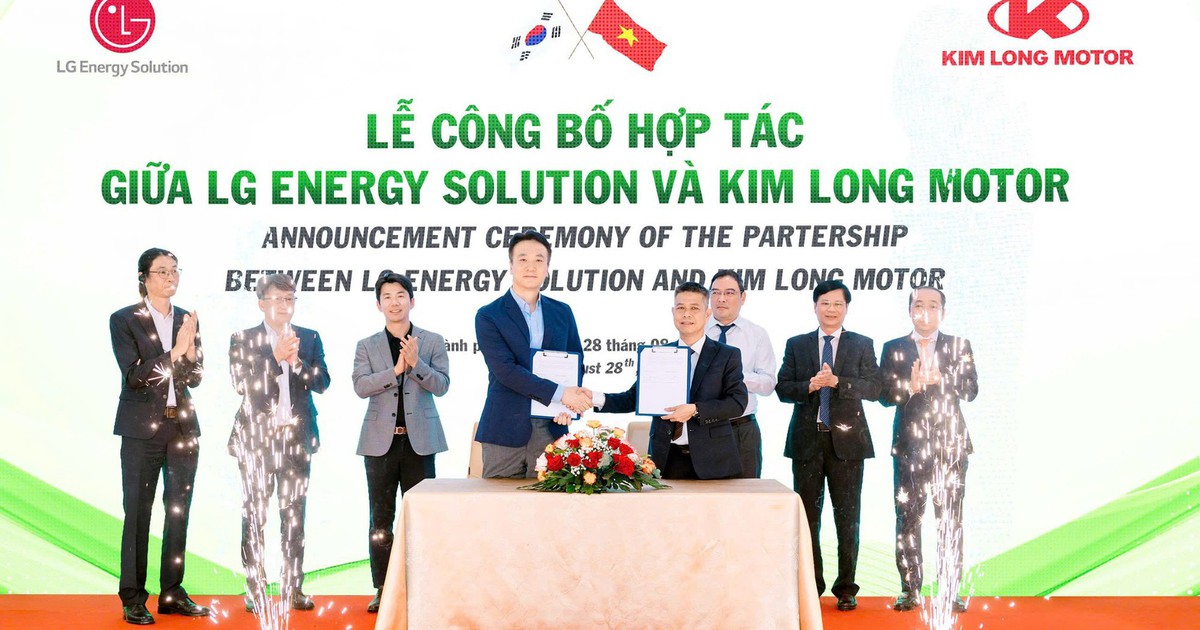 Kim Long Motor hợp tác Công ty LG Energy Solution sản xuất pin ô tô điện