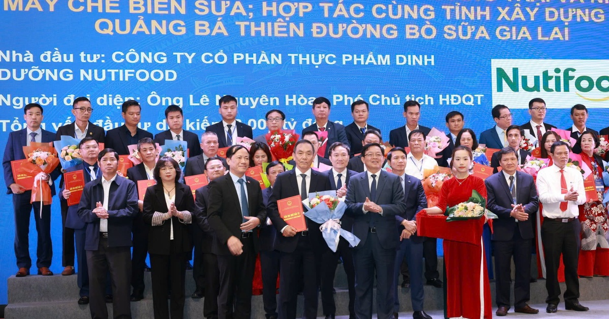 Nutifood đầu tư thêm 6.000 tỉ đồng cho trang trại bò sữa và nhà máy tại Gia Lai