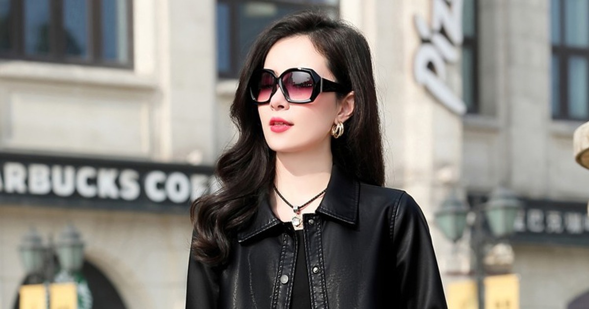 Thu sang, nàng kiêu kỳ tỏa sắc cùng áo khoác da thời thượng