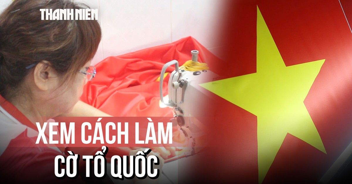 Xưởng may cờ Tổ quốc tất bật hoạt động trước thềm Quốc khánh