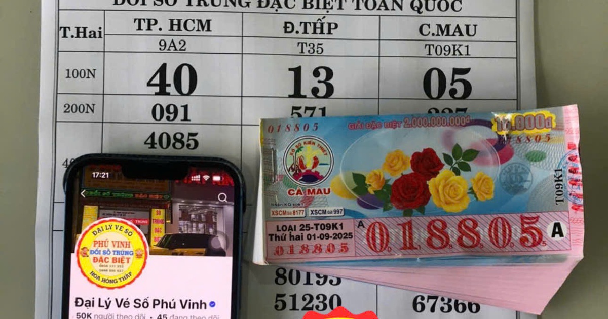 Xổ số miền Nam ng&agrave;y 1 th&aacute;ng 9: Số 05 mang lại may mắn hai ng&agrave;y li&ecirc;n tiếp