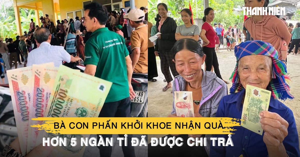 Bà con phấn khởi khoe nhận quà 100.000 đồng dịp Quốc khánh, hơn 5 ngàn tỉ đã được chi trả