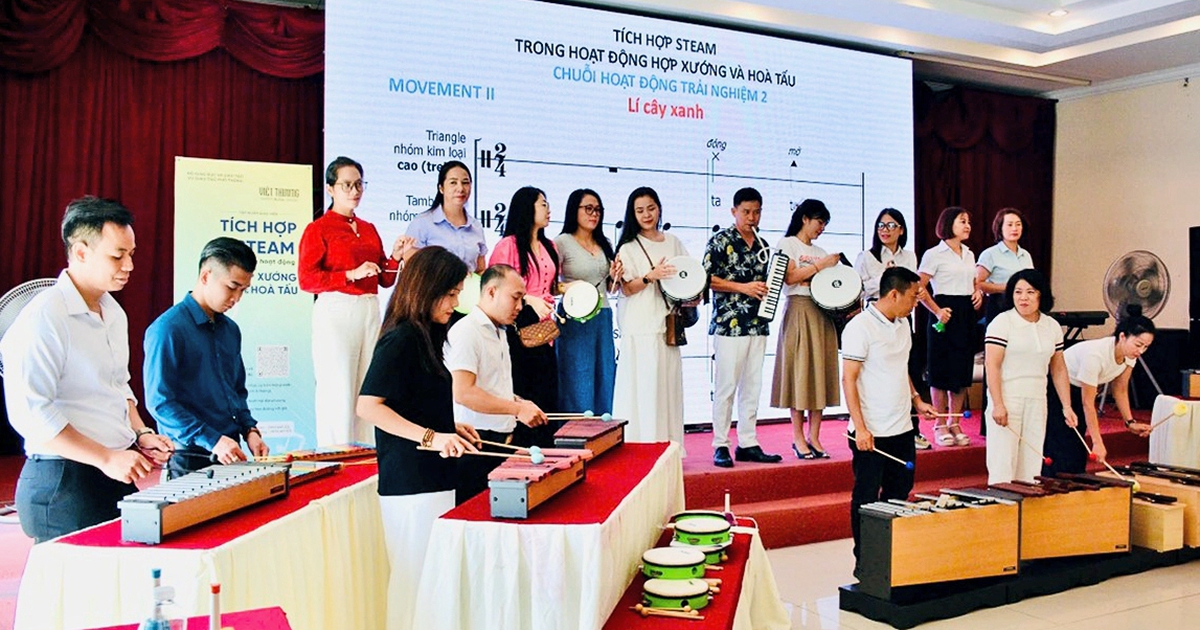 Với hoạt động giáo dục STEAM: Dạy học như một bản nhạc sống động