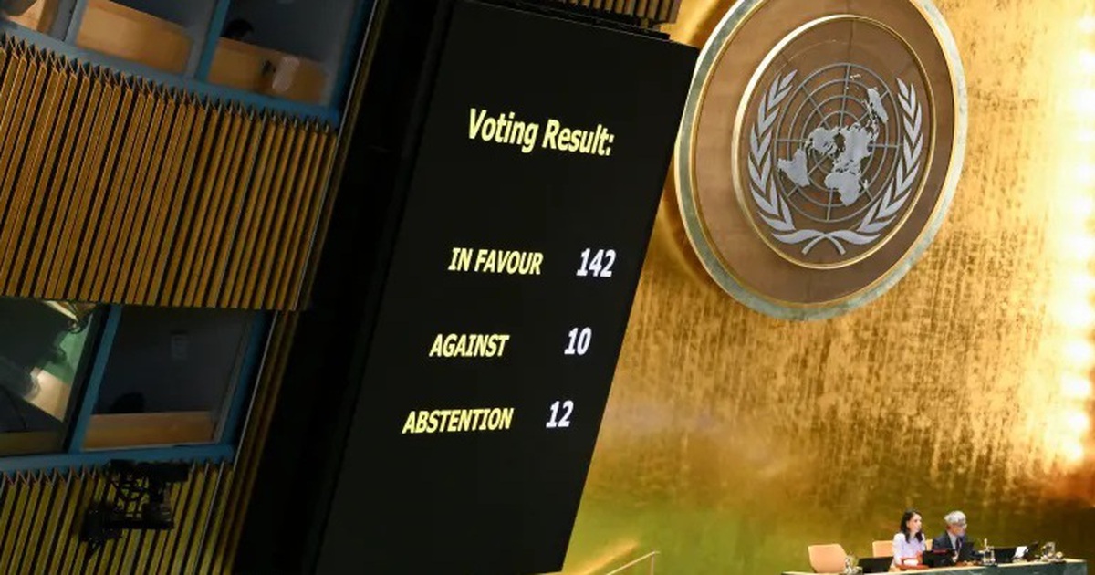 Đại hội đồng Li&ecirc;n Hiệp Quốc th&ocirc;ng qua giải ph&aacute;p hai nh&agrave; nước Israel - Palestine