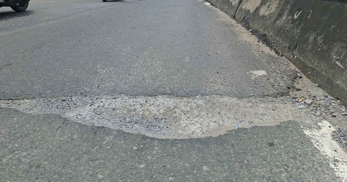 Tái lập mặt đường cẩu thả lồi lõm