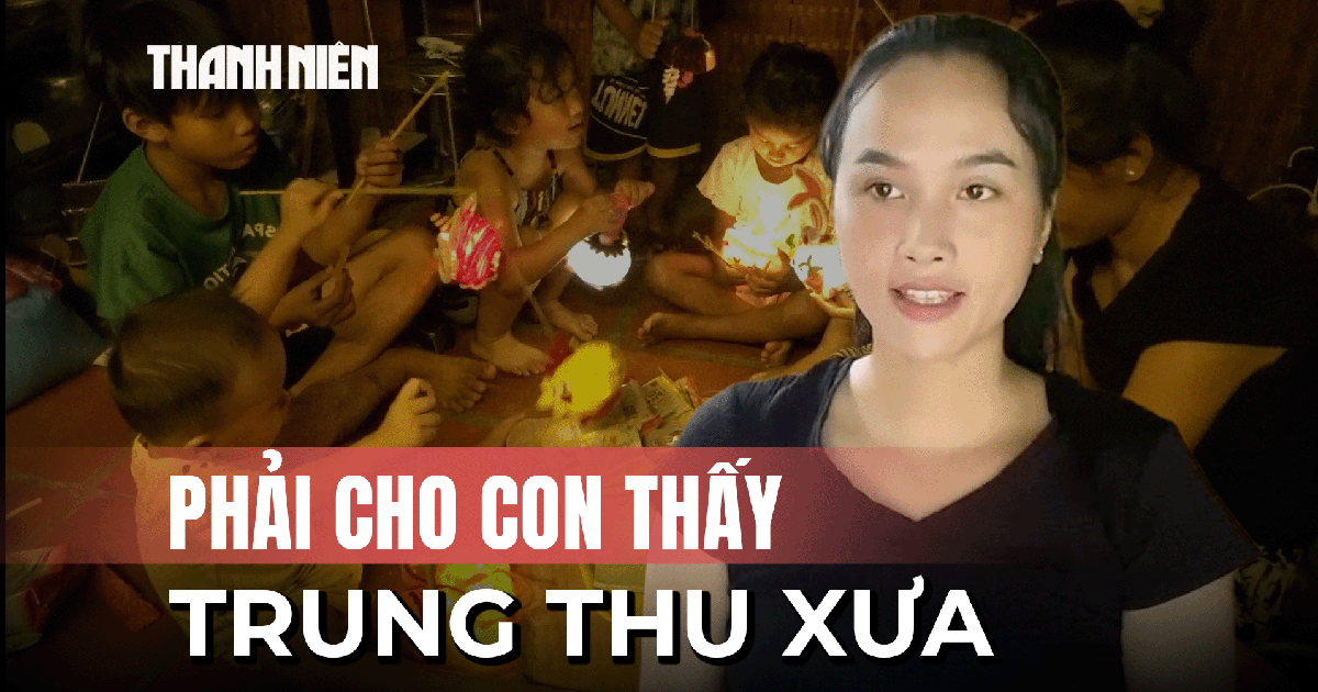 Người mẹ trẻ Cần Thơ tái hiện Trung thu xưa cho con nhỏ