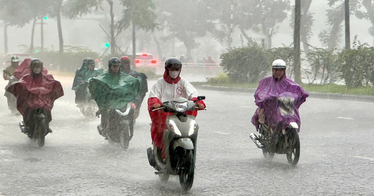 Ảnh hưởng bão số 8, TP.HCM mưa lớn như trút nước