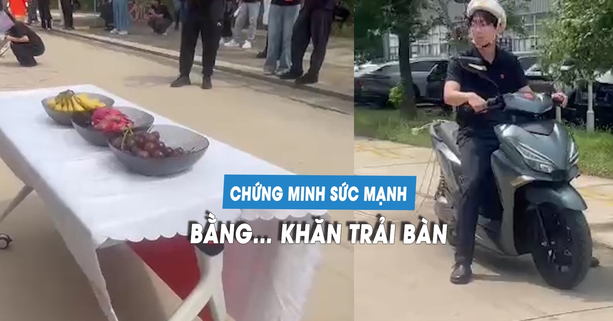 Độc lạ: Yadea dùng khăn trải bàn chứng minh sức mạnh xe máy điện Velax