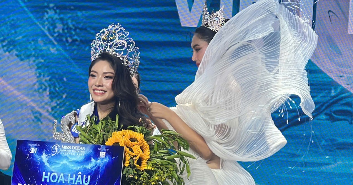 Nữ du học sinh gi&agrave;nh vương miện Hoa hậu Đại dương Việt Nam 2025