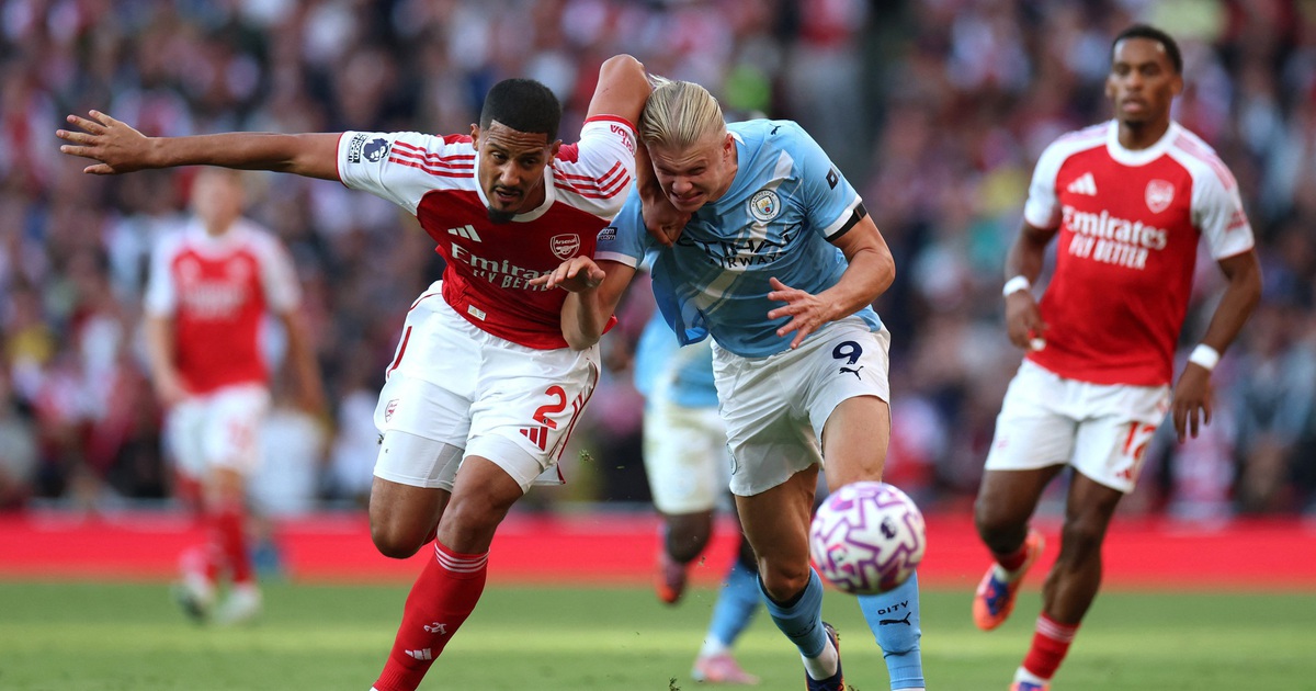 Haaland ghi bàn cực sớm, Man City vẫn ‘cay’ vì Arsenal gỡ hòa phút 90+3: HLV Pep không bực mới lạ!