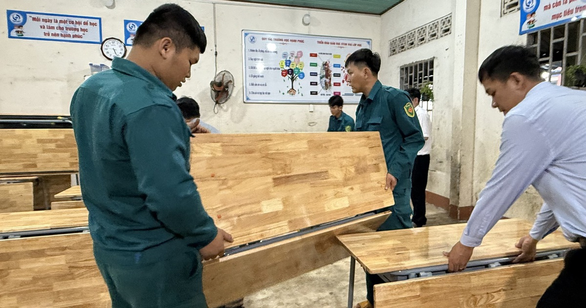 TP.HCM: Trường tiểu học Vĩnh Tân đã có 100 bộ bàn ghế mới