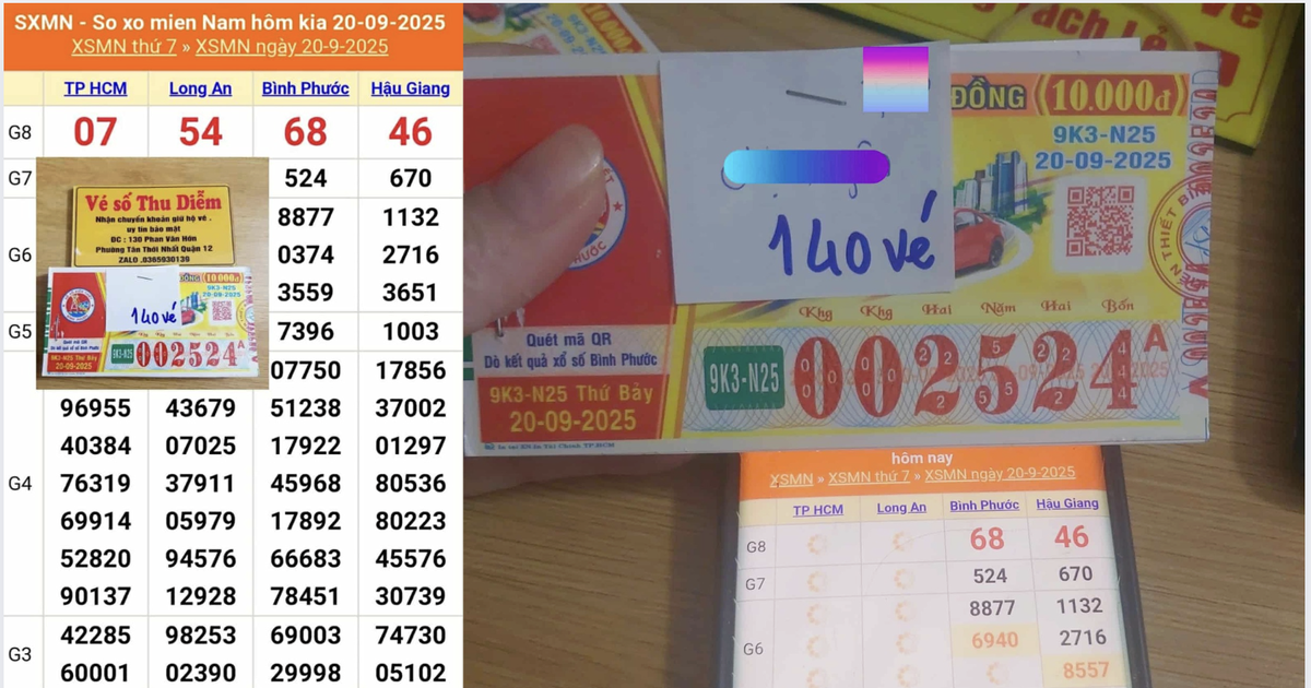Giữ lại 140 tờ xổ số miền Nam, người b&aacute;n ở TP.HCM bất ngờ&hellip; tr&uacute;ng hết