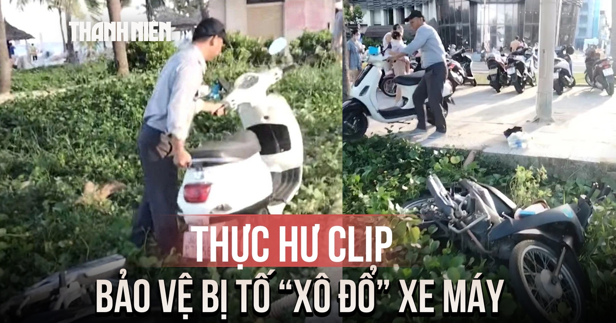 Clip bảo vệ bãi biển Đà Nẵng bị tố 'xô đổ' xe máy: Ban quản lý lên tiếng