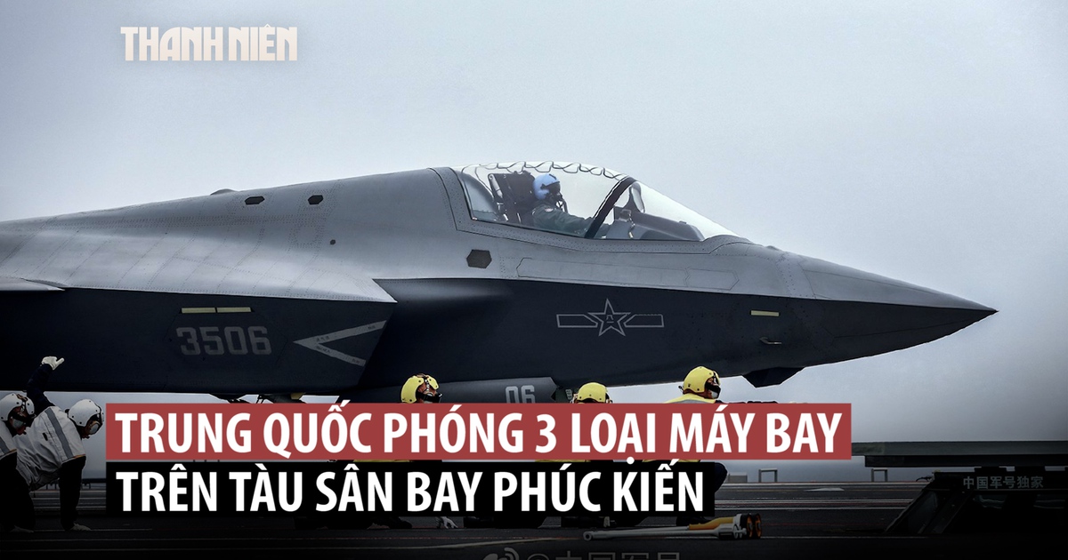 Tàu sân bay Phúc Kiến dùng hệ thống phóng điện từ triển khai chiến đấu cơ Trung Quốc