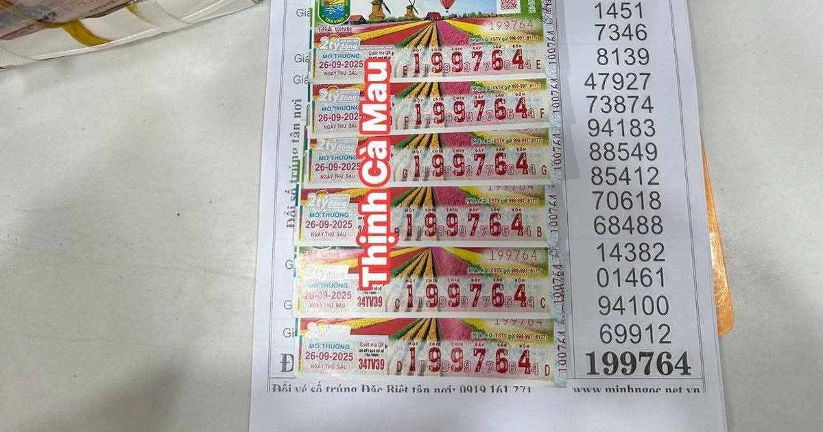 Mua gi&uacute;p người b&aacute;n v&eacute; số khuyết tật, kh&aacute;ch C&agrave; Mau tr&uacute;ng độc đắc 12 tỉ