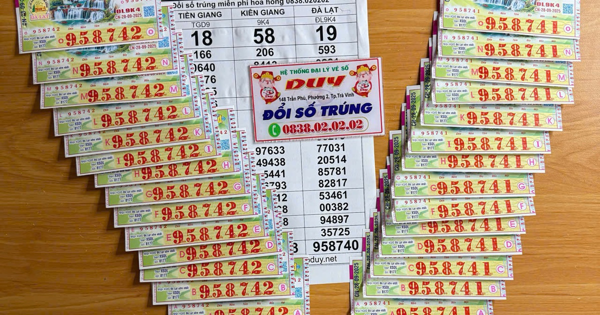 Xổ số miền Nam ng&agrave;y 28 th&aacute;ng 9: Đại l&yacute; Vĩnh Long b&aacute;n tr&uacute;ng 42 tờ may mắn