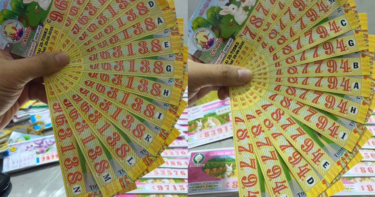 Xổ số miền Nam ng&agrave;y 29 th&aacute;ng 9: Số 38 may mắn tr&uacute;ng 2 đ&agrave;i